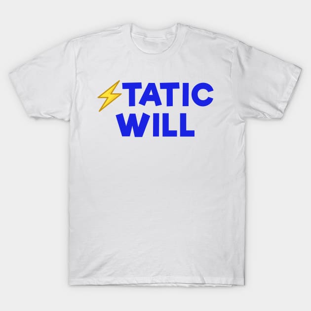 Static will Blue T-Shirt by Dolta